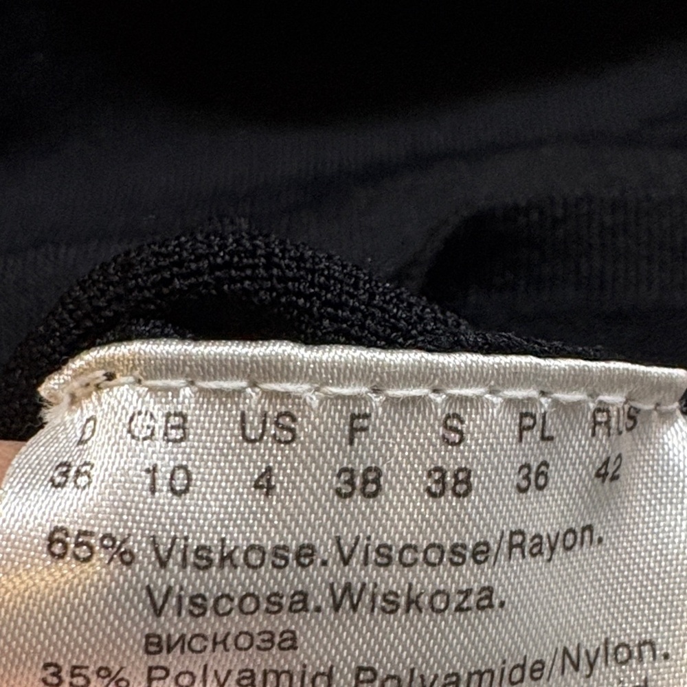 Sigrid Olsen Black Embellished V-Neck Wrap Top - Picture 7 of 7